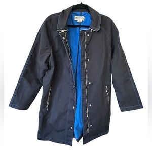 Michael Kors Navy long jacket with Blue Lining size XL